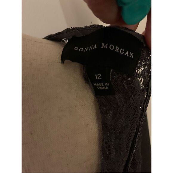 Donna Morgan size 12 gray stretchy dress - Picture 5 of 5